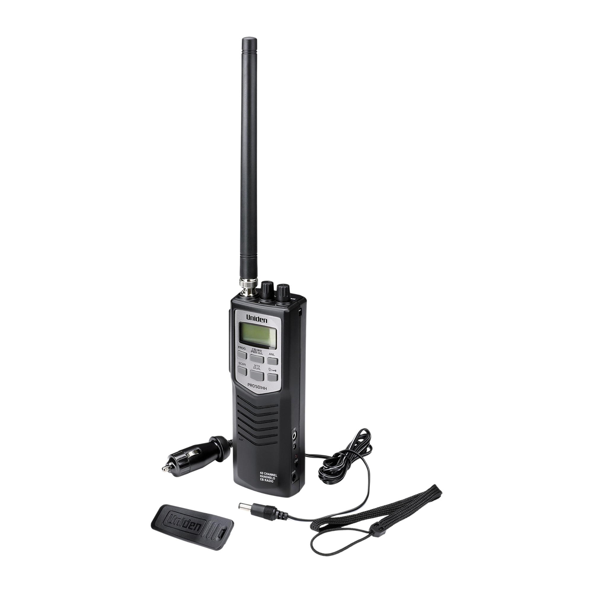 Uniden 40-Channel Handheld CB Radio — Weather Alert, Dual Watch, Model# PRO501HH